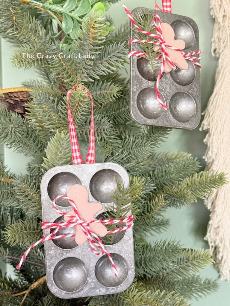 Gingerbread Man Baking Tray Christmas Ornament