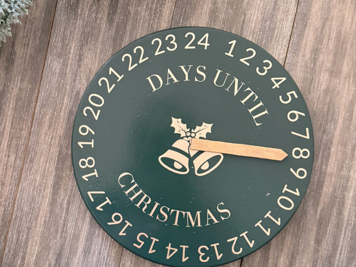 DIY Christmas Countdown Clock - Burner Cover Craft - The Crazy