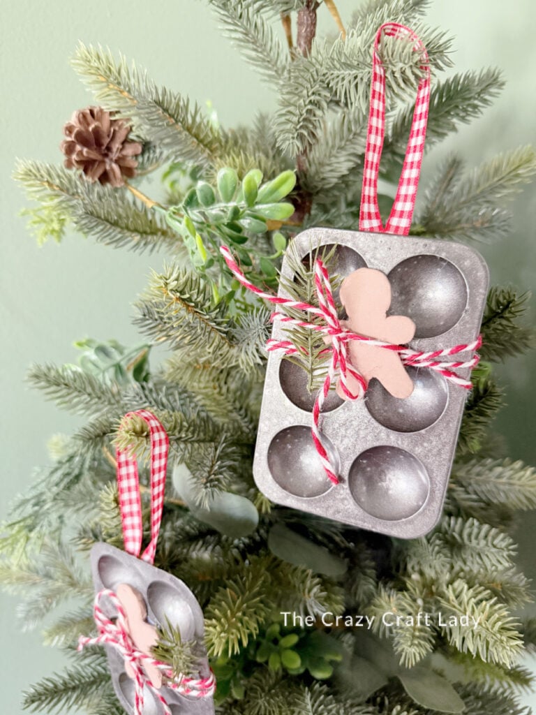 Mini Muffin Tin Gingerbread Christmas Ornament