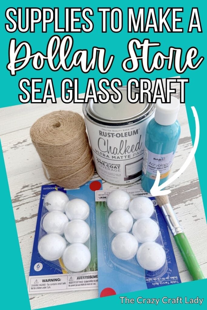 Benodigdheden om een ​​Dollar Store Sea Glass Craft te maken