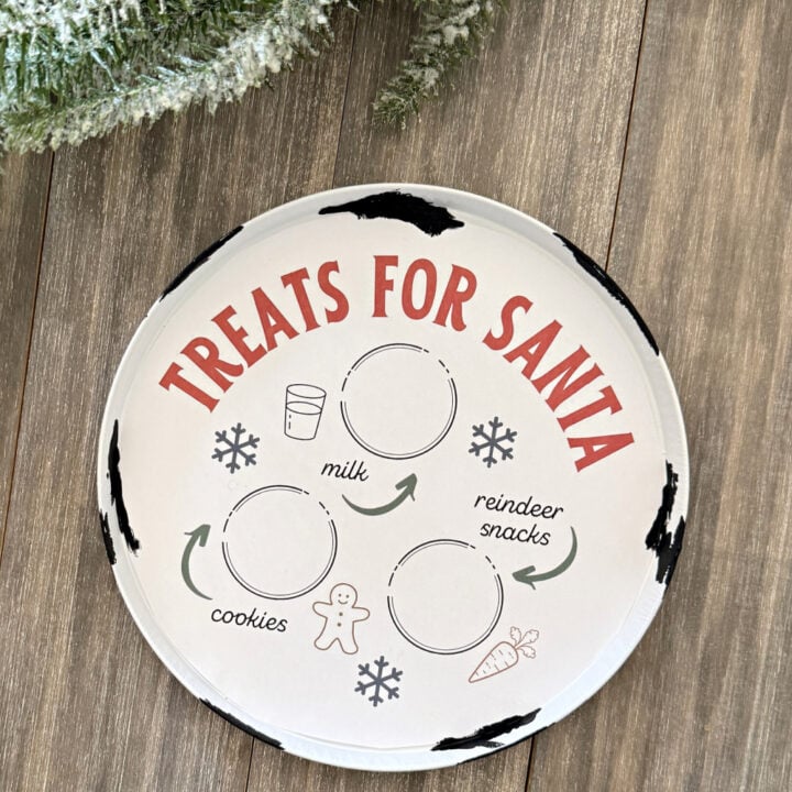 Treats for Santa plate free printable