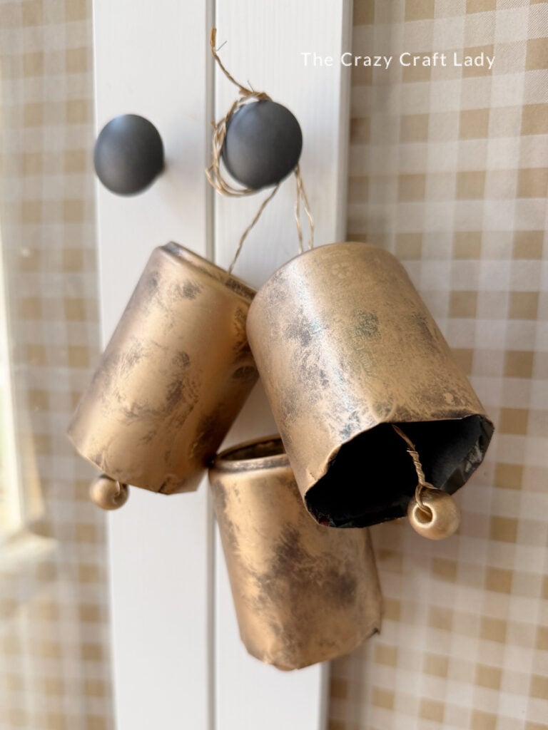 Upcycled Mini Soda Can Christmas Bell Ornaments