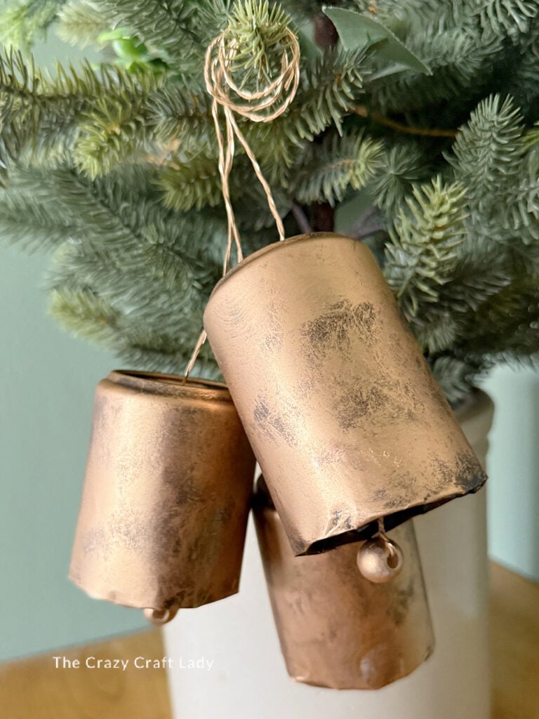 Upcycled Mini Soda Can Christmas Bells