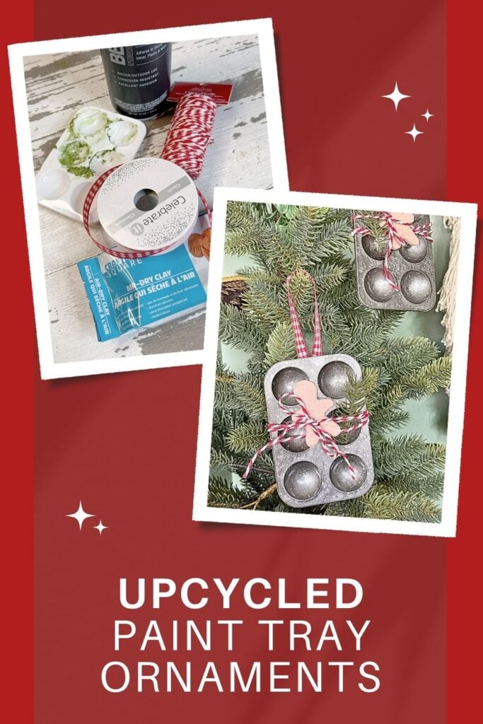 Upcycled Paint Tray Ornaments