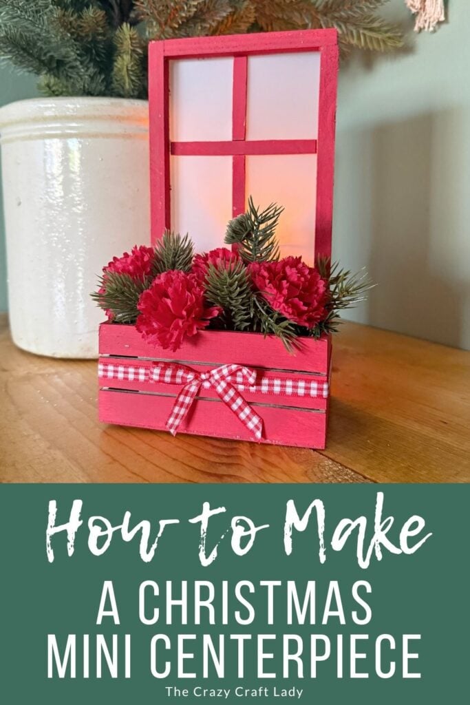 how to make a Christmas mini centerpiece