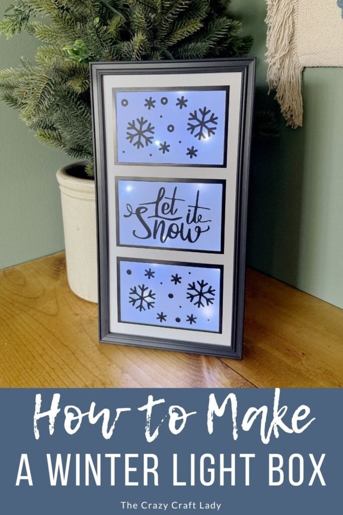 how to make a winter light box