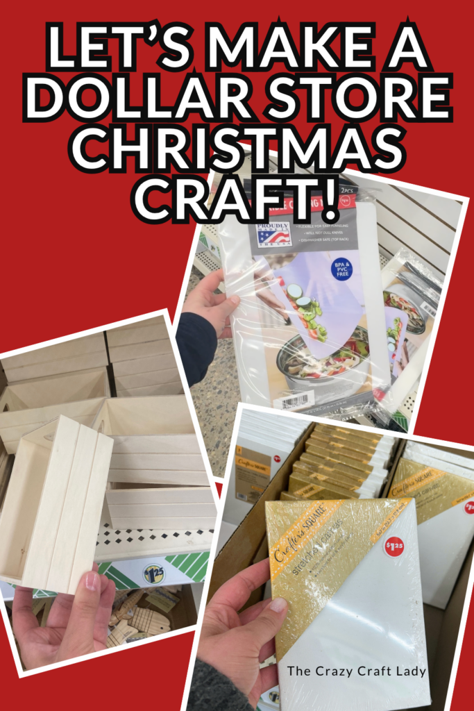 lets make a dollar store Christmas craft