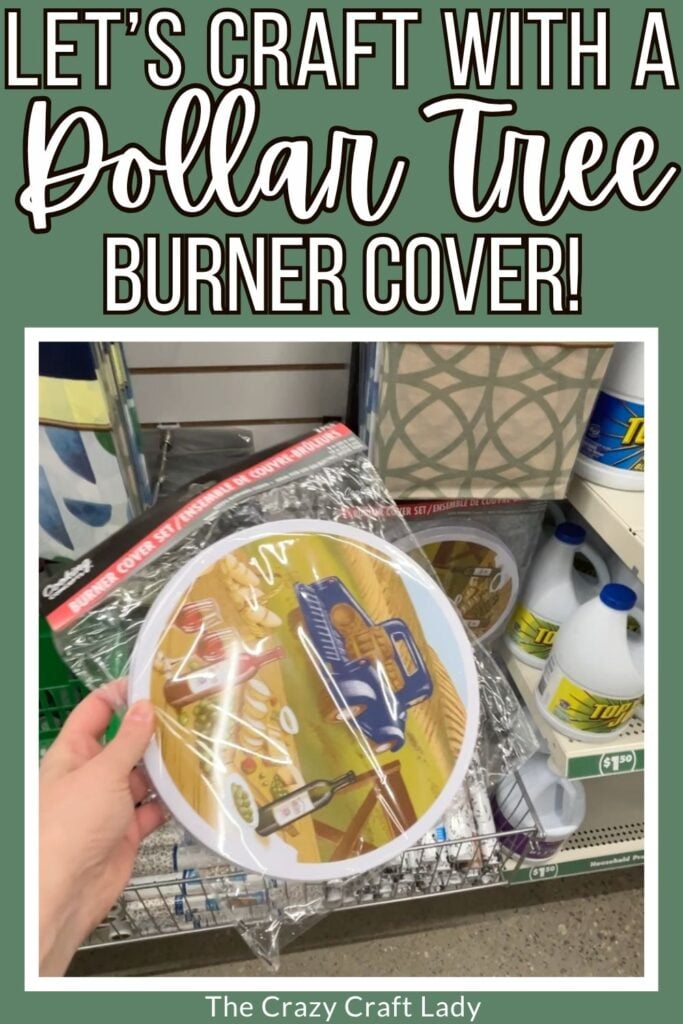 make a Christmas craft with a Dollar Tree burner cover