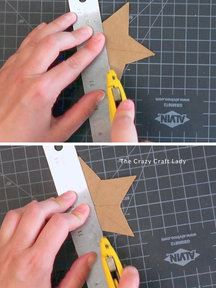 score cardboard star
