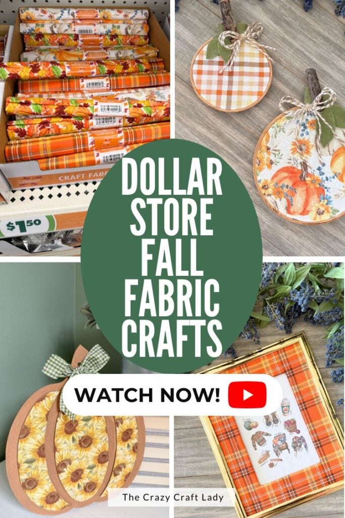 Dollar Store Fall Fabric Crafts