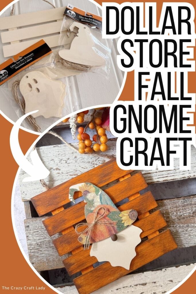 Dollar Store Fall Gnome Craft