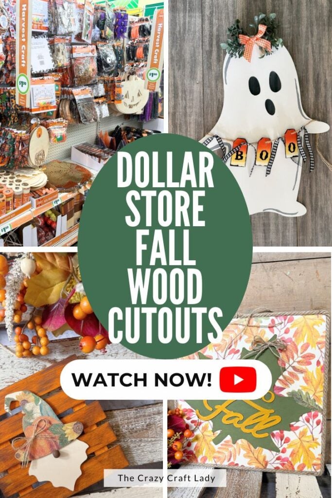 Dollar Store Fall Wood Cutouts