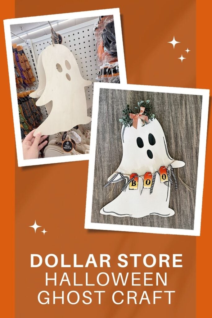 Dollar Store Halloween Ghost Craft
