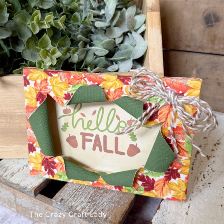 Dollar Tree Fall Fabric Busted Canvas