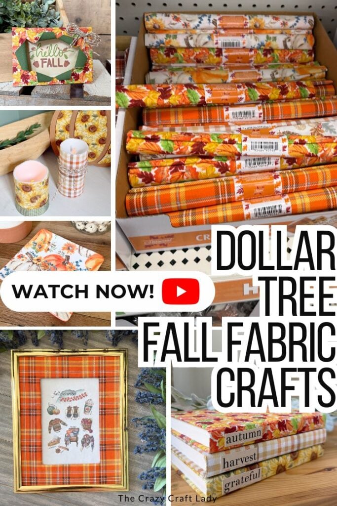 Dollar Tree Fall Fabric Crafts