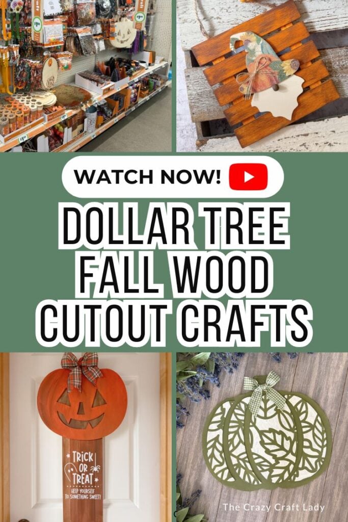 Dollar Tree Fall Wood Cutout Crafts