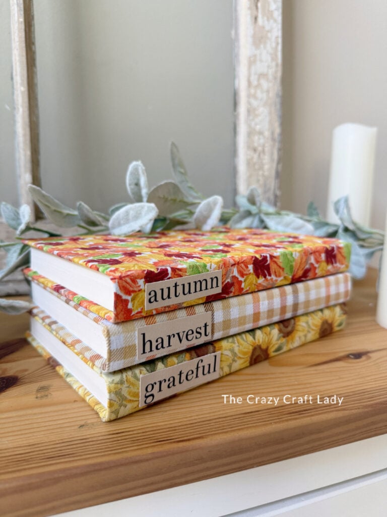 Fall Fabric Book Stack Craft