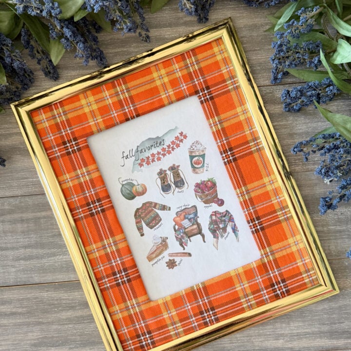 Fall Fabric Photo Mat Craft