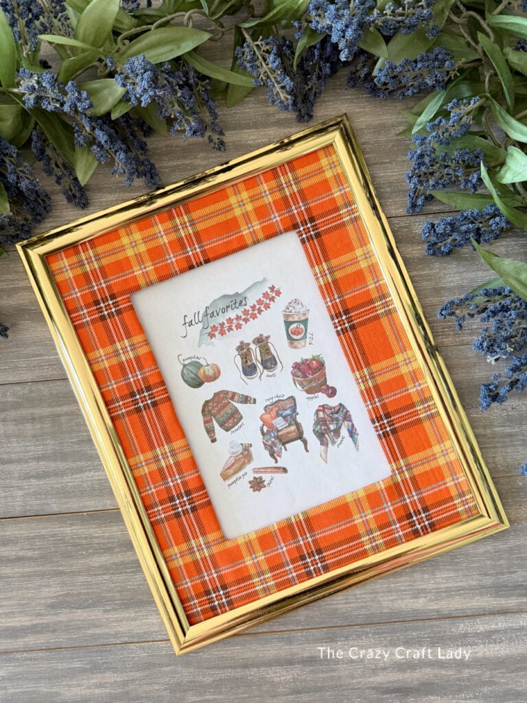 Fall Fabric Photo Mat Craft