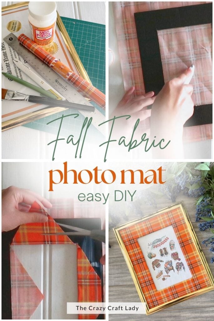 Fall Fabric Photo Mat Easy Craft