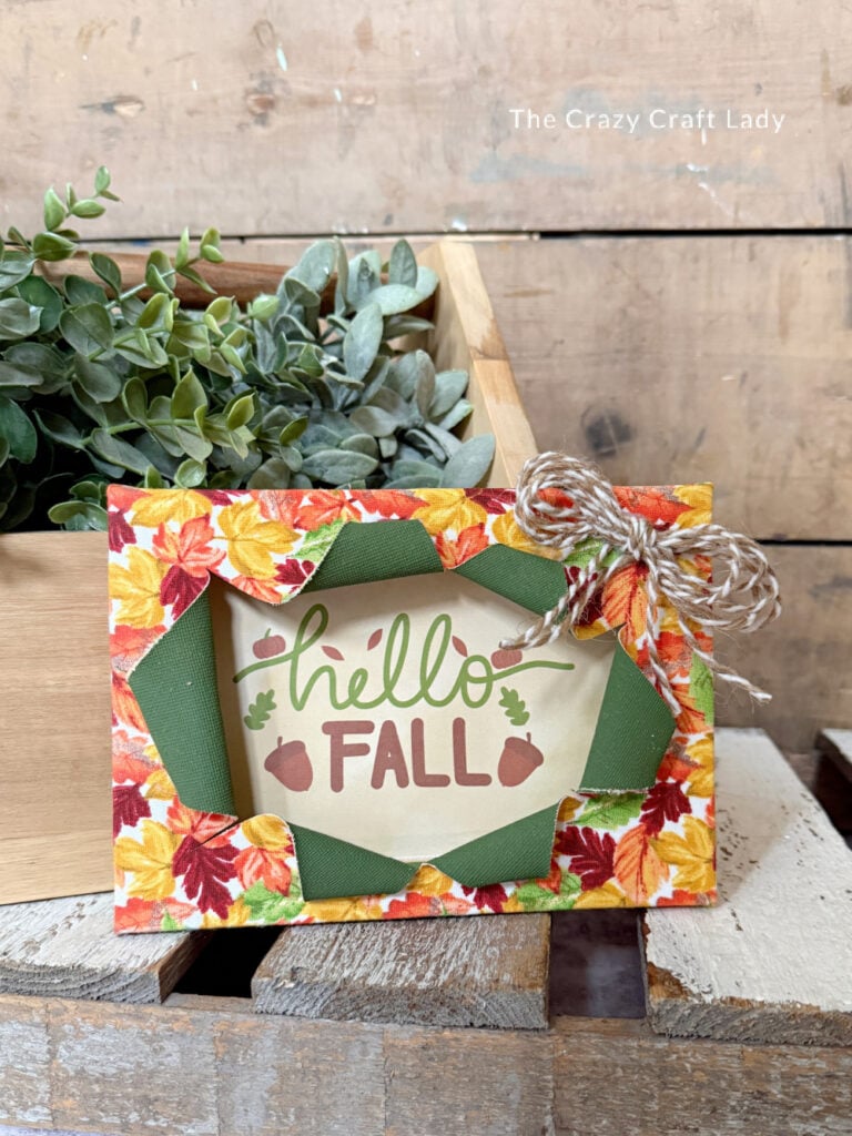 Hello Fall Busted Canvas Craft
