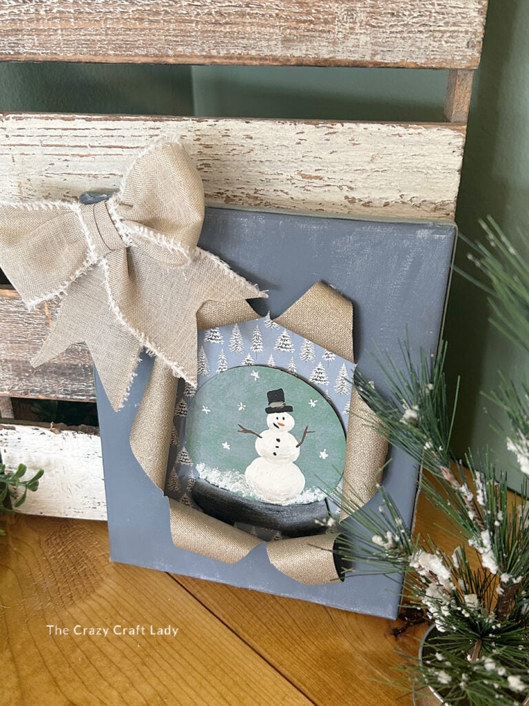 Winter Snow Globe Busted Canvas