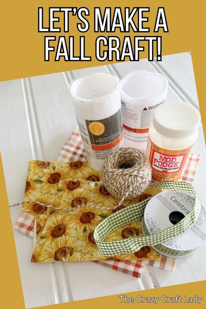 lets make a fall candle craft