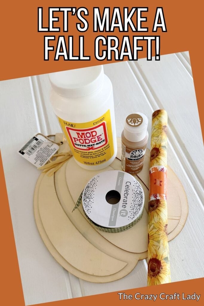 lets make a fall pumpkin craft