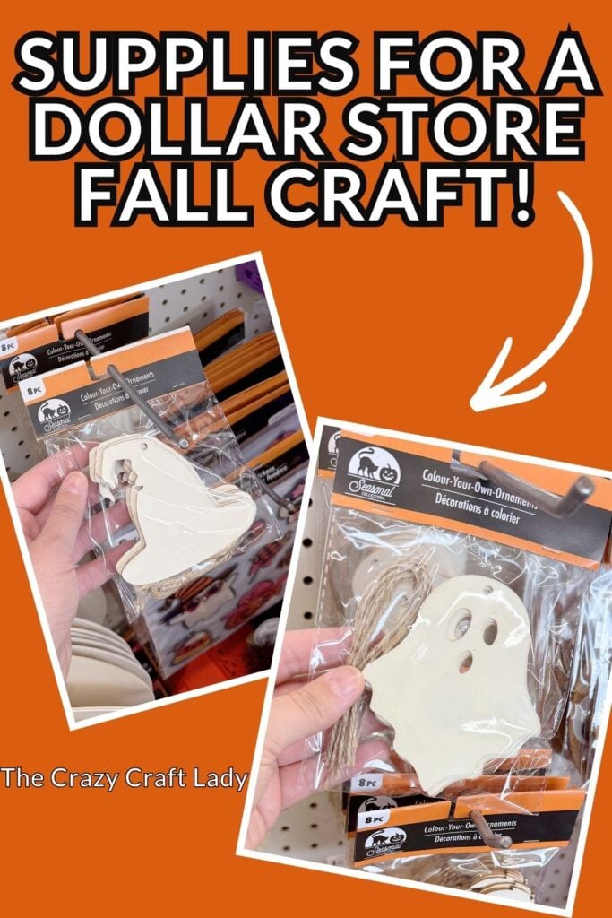 supplies for a dollar store fall craft