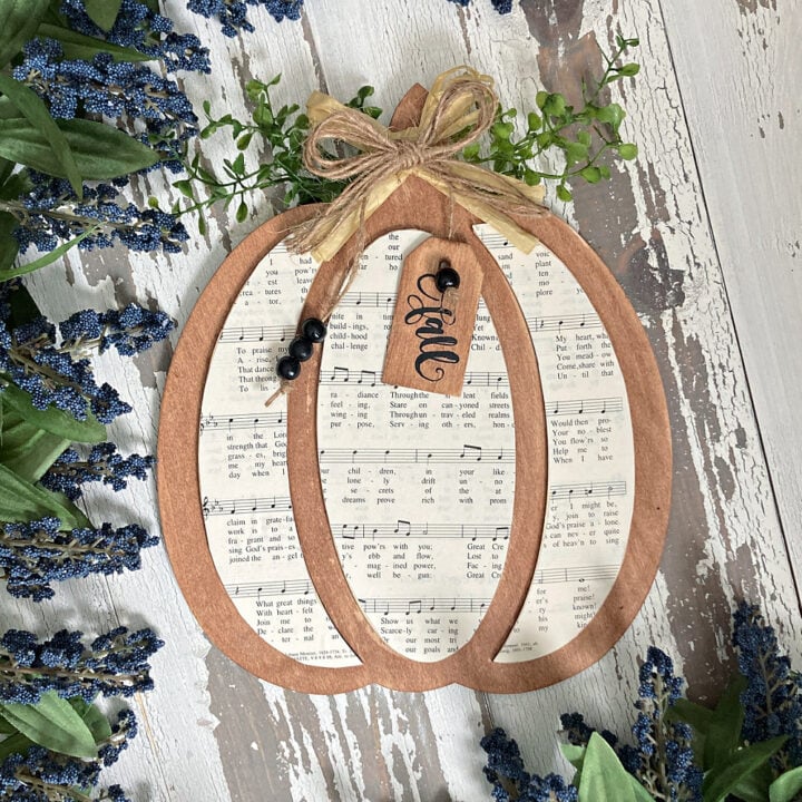 DIY Sheet Music Pumpkin Craft