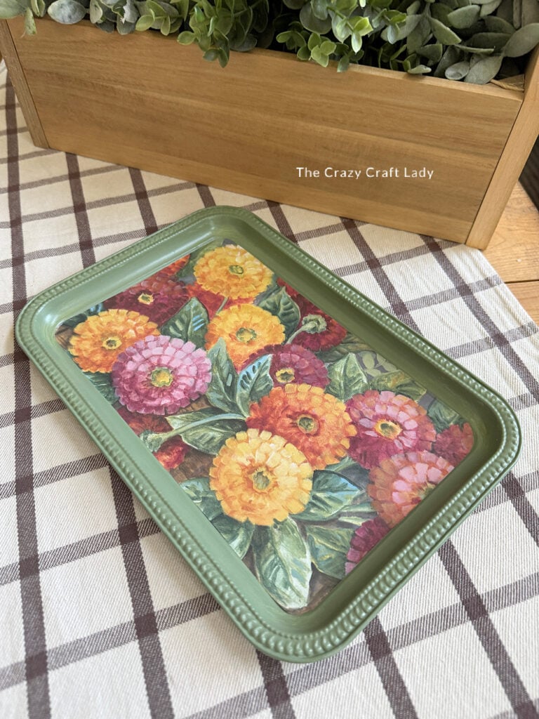 Dollar Store Calendar Page Decorative Tray