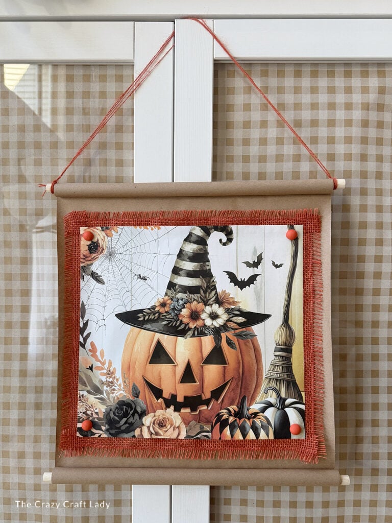 Halloween Calendar Page Scroll Sign