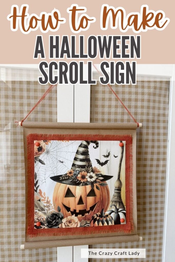 How to Make a Halloween Scroll Sign
