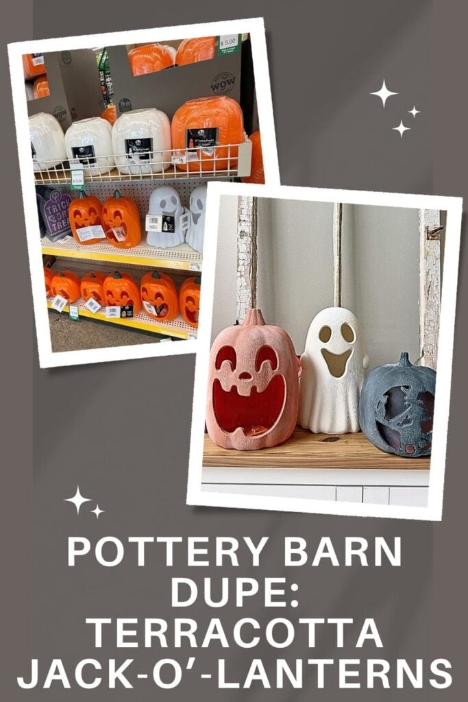 Pottery Barn Dupe Terracotta Jack-o'-Lanterns