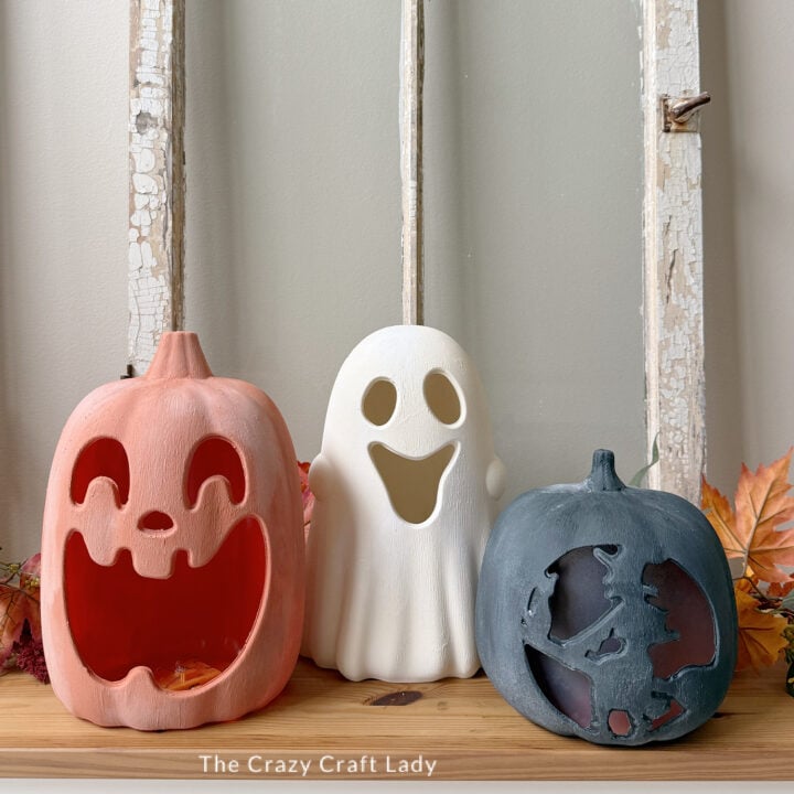 Terracotta Jack o Lanterns in Orange Cream and Black