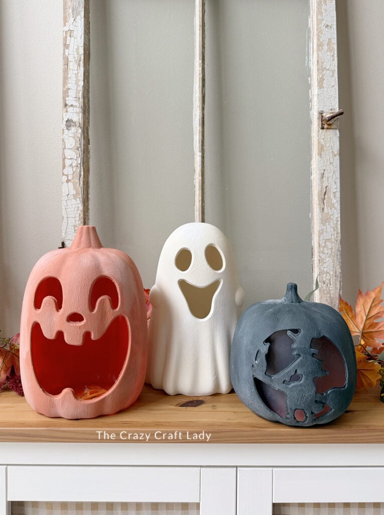 Terracotta Jack o Lanterns in Orange Cream and Black