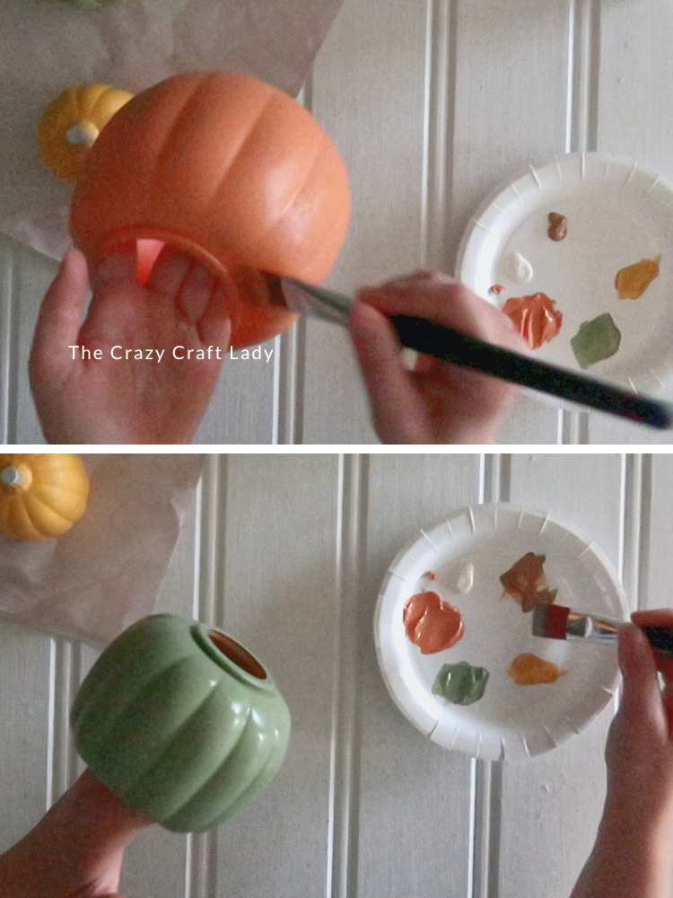 add a second coat of paint and add brown paint to distress