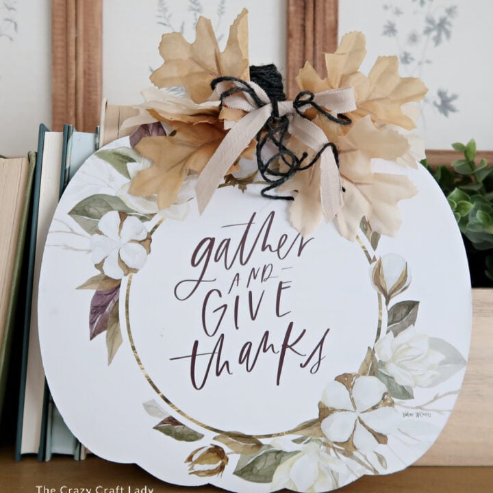 gather and give thanks pumpkin craft