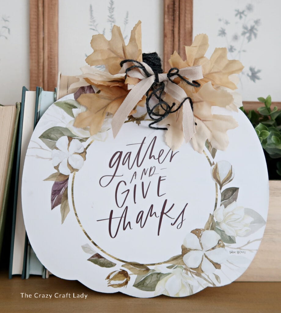 gather and give thanks pumpkin craft
