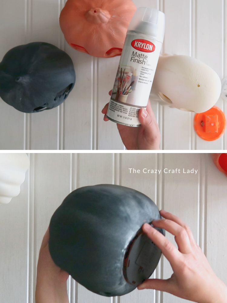 seal jack o lanterns with clear spray and add back lights
