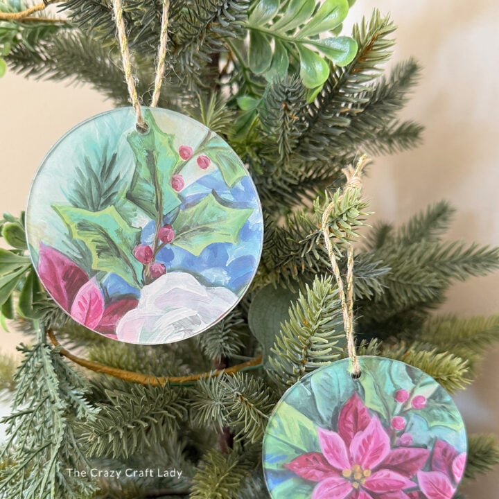 DIY Calendar Page Acrylic Ornaments