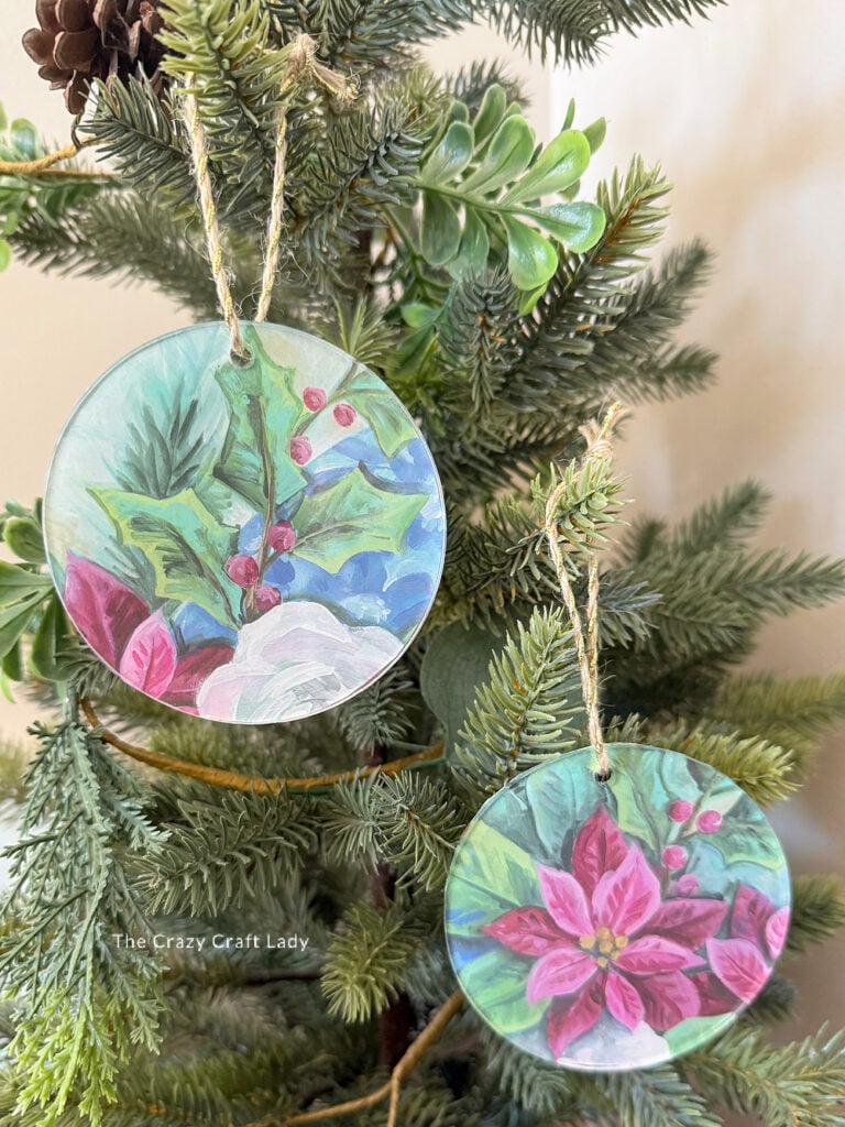 DIY Calendar Page Acrylic Ornaments
