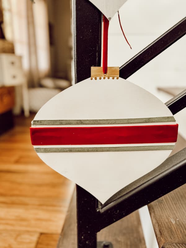 DIY Oversized Wood Cutout Ornament