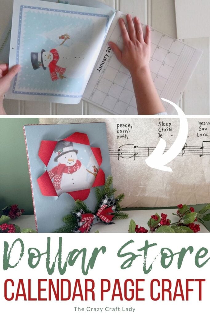 Dollar Store Calendar Page Craft - Busted Canvas