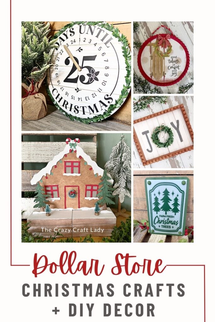 Dollar Store Christmas Crafts + DIY Decor
