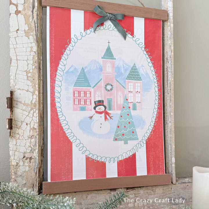 Dollar Tree Calendar Christmas Sign