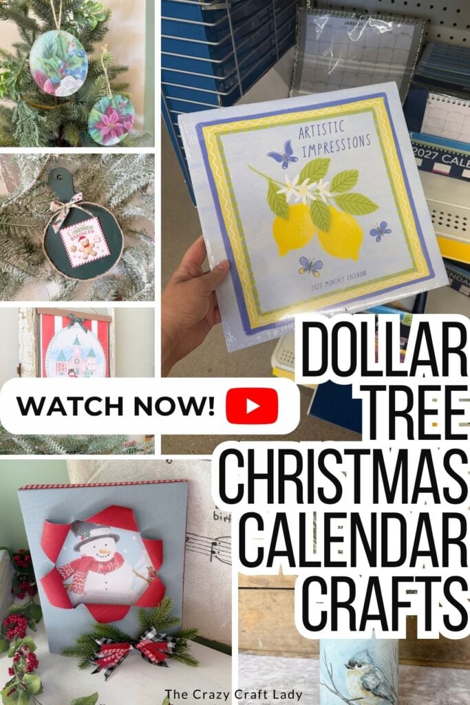 Dollar Tree Christmas Calendar Crafts