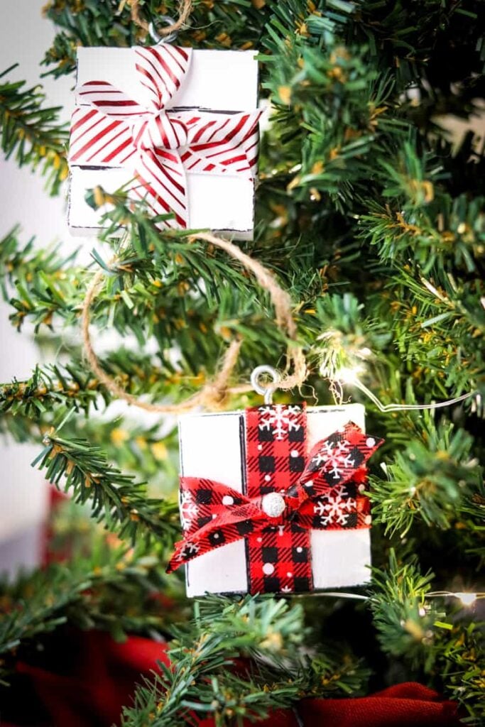 Dollar Tree Tumbling Tower Piece Gift Box Ornament