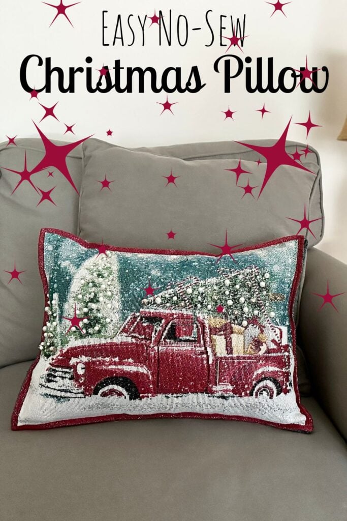 Easy No Sew Christmas Placemat Christmas Pillows