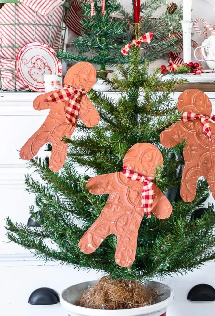 Embossed Tile Gingerbread Man